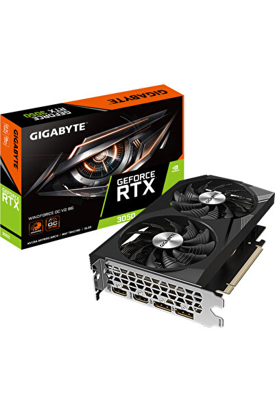 Gigabyte Placă video GeForce RTX 3050 WINDFORCE OC V2, 8GB GDDR6, 128-bit, PC...