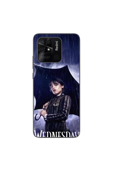 OEM Husa compatibila cu Xiaomi Redmi 10C Silicon Gel Tpu Model Wednesday Umbr...