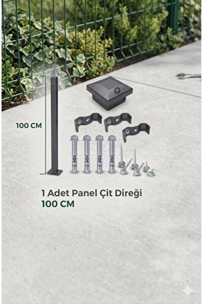 KONSEP Panel Çit Direği 100CM 1 adet takım (AKSESUARLI)