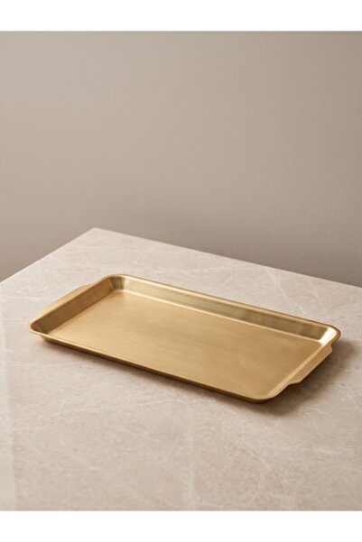 FARALYAHOME Lüks Gold Söz ve Nişan Tepsisi - Modern Tasarım Kahve ve Sunum Te...