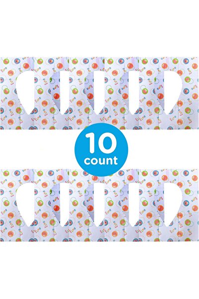 Sesame Street Potty Topper Disposable Stick-in-Place Toilet Seat Covers, 10-Count