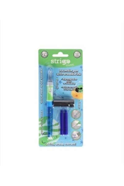 Strigo Stilou cu cerneală cu ștergere + 2 rezerve Albastru