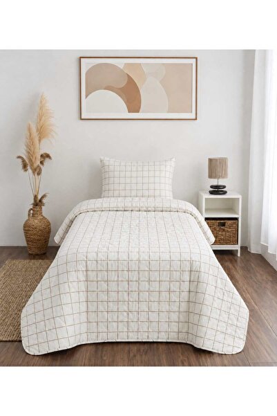 Arma Concept Single Plaid Striped Patterned Multi-Purpose Bedspread 160*220 &...