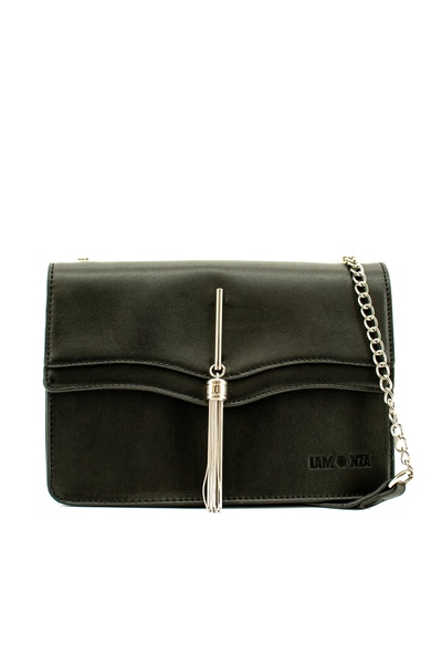 Lamonza Geanta dama ANELISSE NEGRU 23X15X7 CM