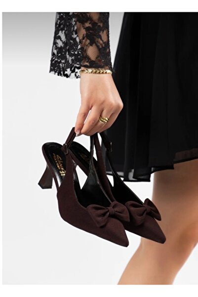 Generic Brand Open Back Bow Detail Women's Stiletto