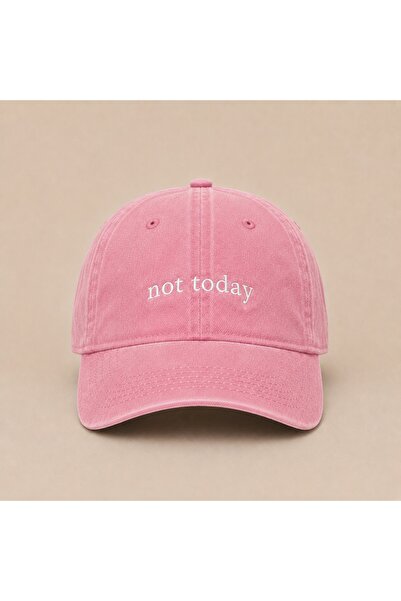 WeavedCo Custom Design Embroidery: Minimal "Not Today" (Not Today) Embroidere...