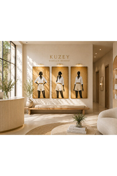 glowify prime glowify prime Sade, Zamansız, Doğal Tablo Seti: Güzellik Merkez...