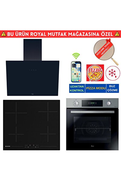 Hoover VALENCIA Telefon Bağlantılı Elektr. Vitro. İnox Ankastre Set (HO3158IN...