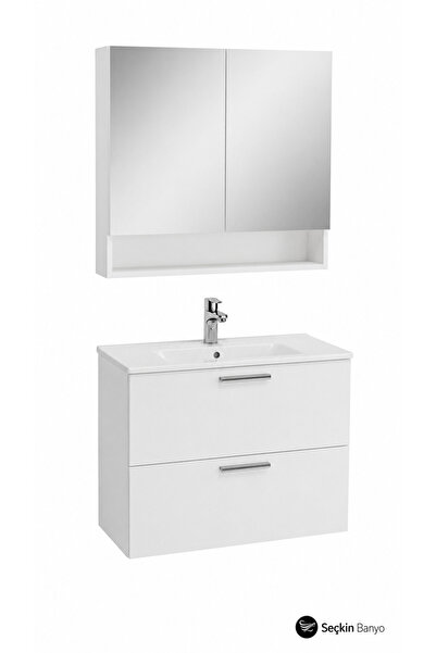 VitrA MİA SET 80 CM ÇEKMECELİ (LAVABO DOLABI) BEYAZ (66050)