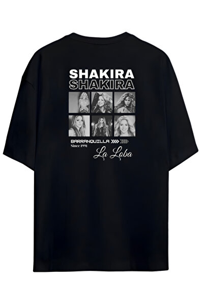 Grafftee Clothing Tricou unisex din bumbac premium cu imprimeu Shakira - Mate...
