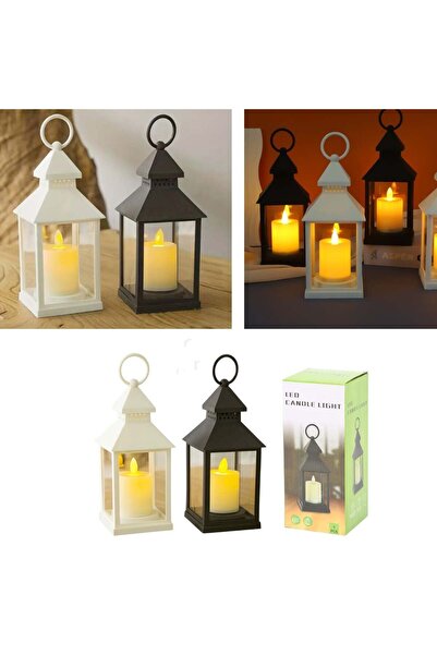 Zenorius Lampă LED 22x9cm Model Felinar de Craciun, cu Lumânare Imitată, Lumi...