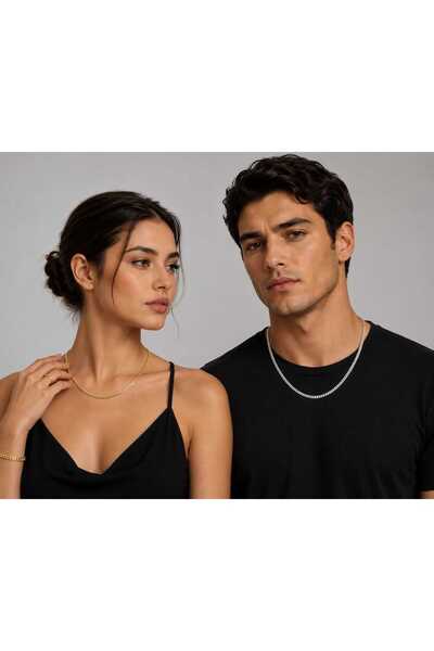 JİMNY JEWELRY قلادة سلسلة فولاذية من سيفرا، اصنع مجموعتك الخاصة
