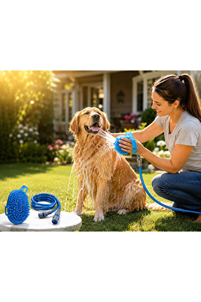OEM Perie pentru Spalarea Animalelor cu Furtun Integrat, Dus pentru Caini si ...