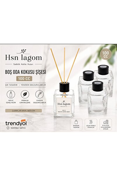 HSN LAGOM 100 cc boş oda kokusu şişesi kare 1 adet fiyatı