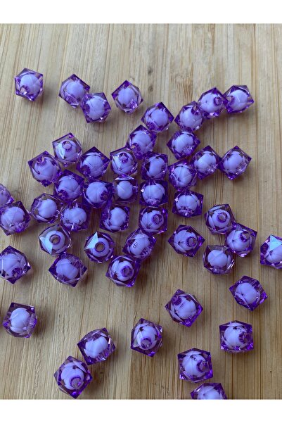 Lorin hobi 10 mm Acrylic Bags, Wallets, Pendants, Jewelry Beads 100 Gr Approx...