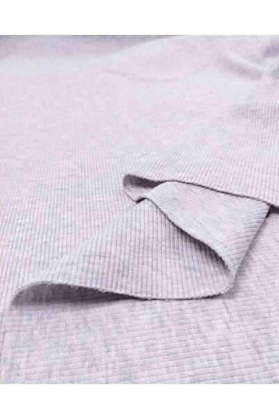 Kumaş Parça Light Gray Camisole Ribbed Fabric Flexible Soft Bodywear & Blouse...