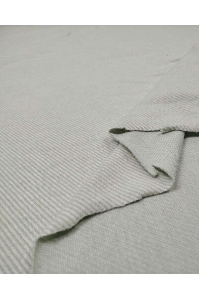Kumaş Parça Uçuk Green Diagonal Patterned Jacquard Knitted Fabric Soft and St...