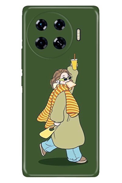 TECNO Spark 20 Pro+ Plus Kılıf Keyifler Yerinde Temalı Desenli Darbe Emici Si...