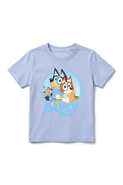 URBANTRENDSTORE Bluey Printed Premium Crew Neck Cotton Short Sleeve Kids and ...