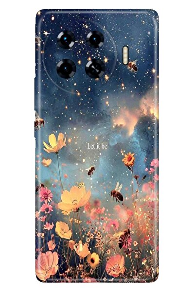 TECNO Spark 20 Pro+ Plus Kılıf Let it Be Temalı Desenli Darbe Emici Silikon