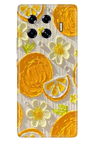 TECNO Spark 20 Pro+ Plus Kılıf Lemon Temalı Desenli Darbe Emici Silikon