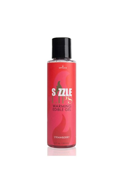 SENSUVA Sizzle Lips Βρώσιμο Θερμαντικό Τζελ Φράουλα 125 ml