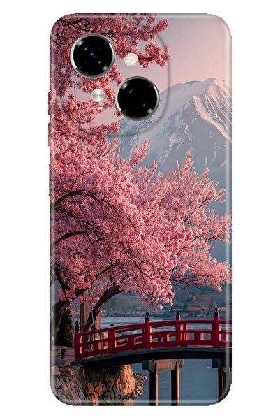 TECNO Spark Go 1 Kılıf Sakura Style Temalı Desenli Darbe Emici Silikon