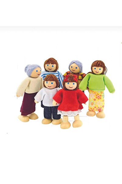 Baby Planet Wooden Family Dolls Toy for Kids - Educational Role Play Set