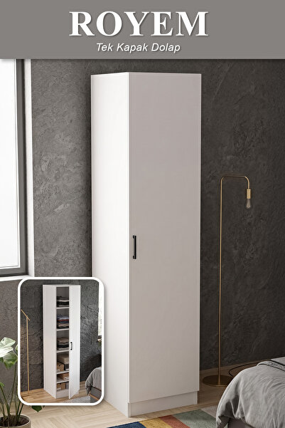 ygdecor Royem Gardrop Elbise Dolabı Raflı Elbise Dolabı