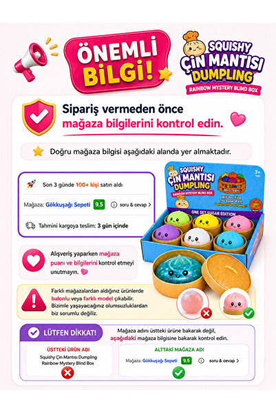 Gökkuşağı Sepeti Özel Seri Sadece Simli Çin Mantısı Dumpling Squishy Oyuncak