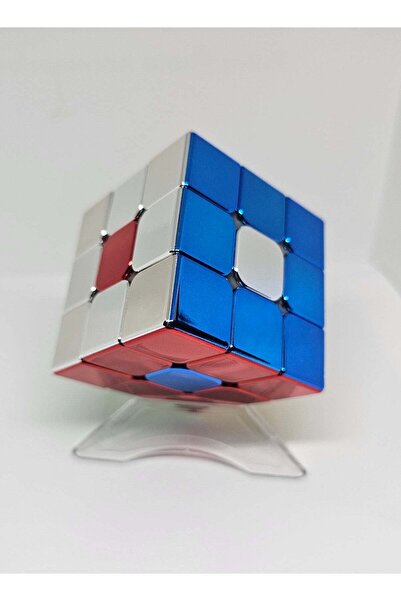 Generic مكعب سرعة مغناطيسي 3x3x3، لغز لامع بدون ملصقات، دوران سلس احترافي، مك...
