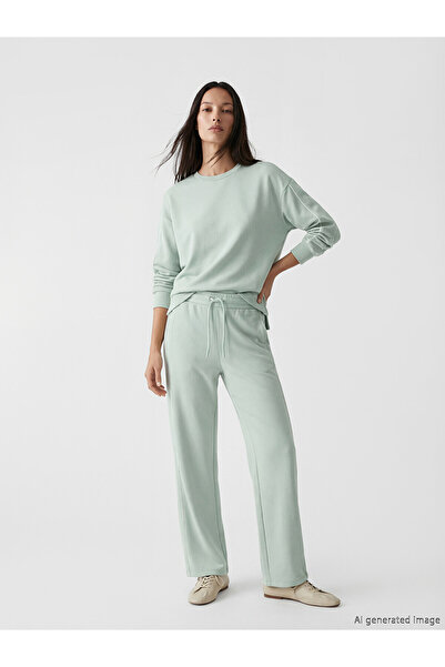 LC Waikiki Trendlucky Soft Touch Women's Sweatpants with Elastic Waist and Co...