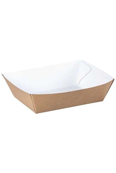 Kumsal Mutfak Kraft Karton Kayık Tabak Küçük 11x7 cm (100 Adet)