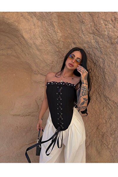 Aida Fashion Balenli kuşgözu korse