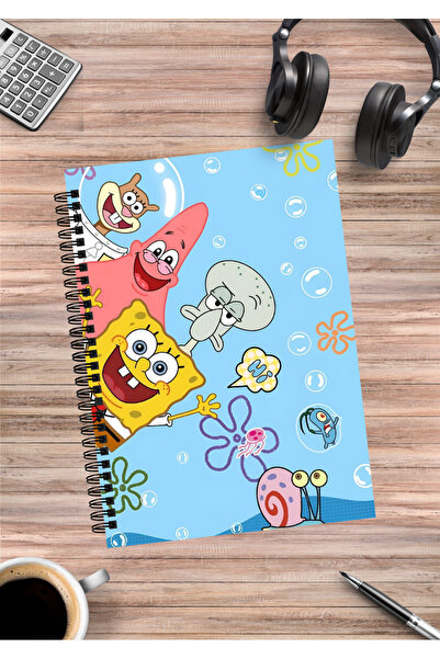 mertfigur Caiet spiralat Sunger Bob Anime A5 (50 de foi)