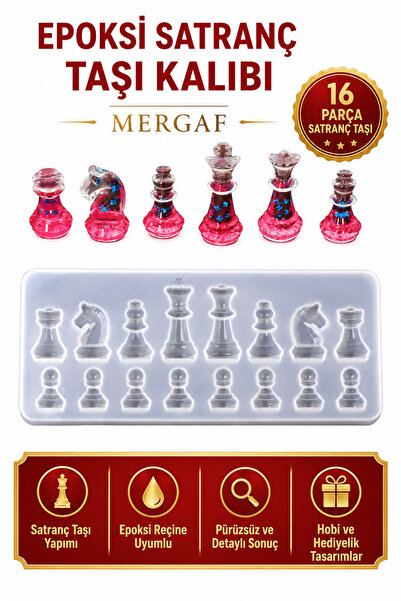 MERGAF EPOKSİ SATRANÇ TAŞI KALIBI
