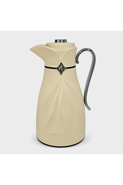 Awanimas Luxury Light Gray Thermos with Black Chrome Finish