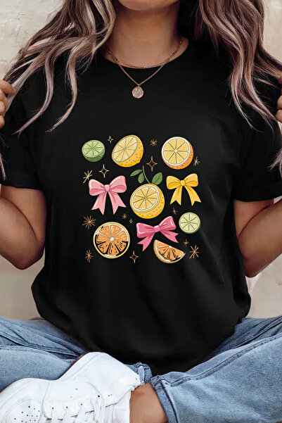 Sarah's Boutique Women's T-shirt – 100% cotton – Citrus Bows