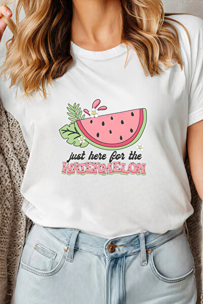 Sarah's Boutique Women's T-shirt – 100% cotton – Here Watermelon