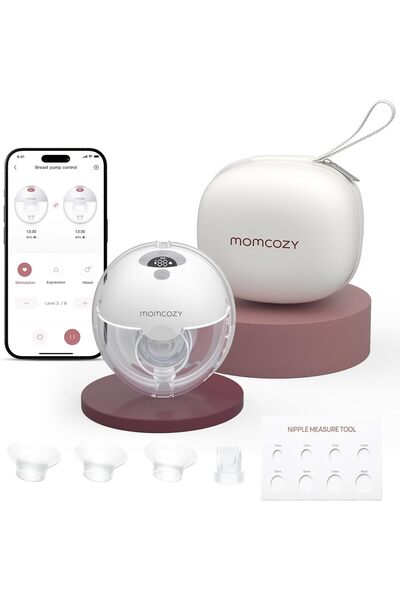 Momcozy مضخة ثدي كهربائية ذكية M5، بدون استخدام اليدين، 3 أوضاع، 9 مستويات شف...