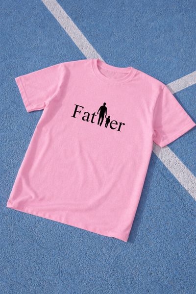 LORVEX Dad T-Shirt Father's Day Oversize 100% Cotton Printed Men's T-Shirt Co...