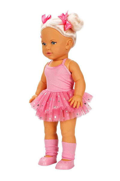 Sunman Tina Ballerina Bebek 45 cm Koyu Pembe | 3 Yaş | 1 Adet | Yaratıcı Rol Yapma ve Empati