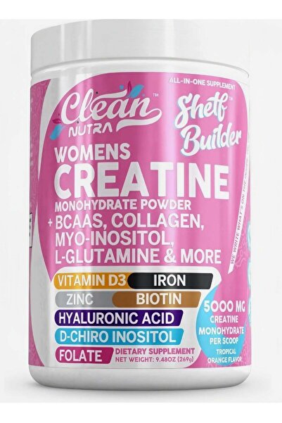 deep clean natural Clean Creatine for Women | Creatine Monohydrate + BCAA Pow...