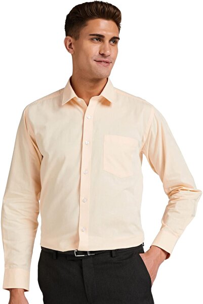 Symbol Men's Formal Long-Sleeved Regular Fit Solid Color Shirt from Brand