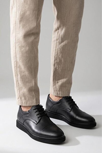 Papuçcity Bzky 2144 Genuine Leather Men's Classic Shoes