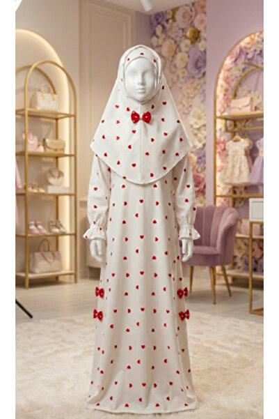 bahjat almanafie Prayer dress with snap hijab for girls - Turkish cotton - 10...
