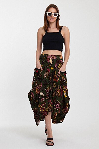 MENSAR OTANTİK Shawl Pattern Shalwar Skirt