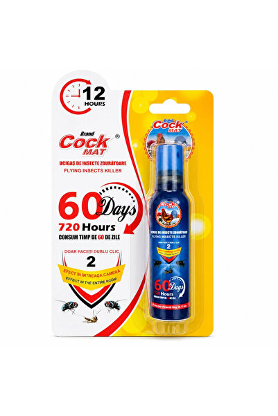 Zenorius Spray Anti-Insecte Cock Mat 45ml, Acțiune Rapidă în 3 Minute, Protec...