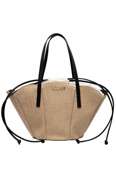 Nolah Γυναικεία Ψάθινη Τσάντα Θαλάσσης Oceania Beige
