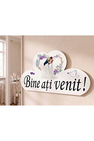 Bello Carino High quality decoration products "Welcome!" Sign, Intertwined He...